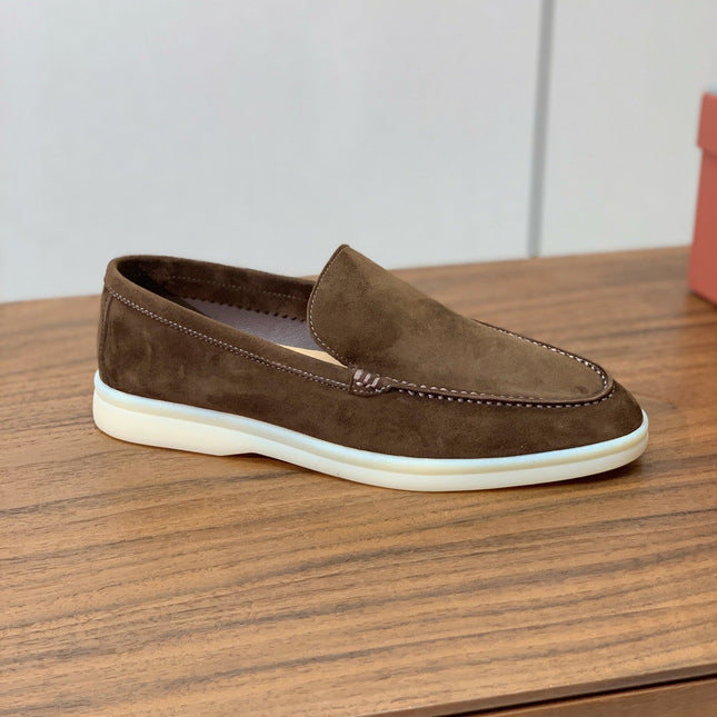 LP LOAFERS 25S IN DARK BROWN SUEDE