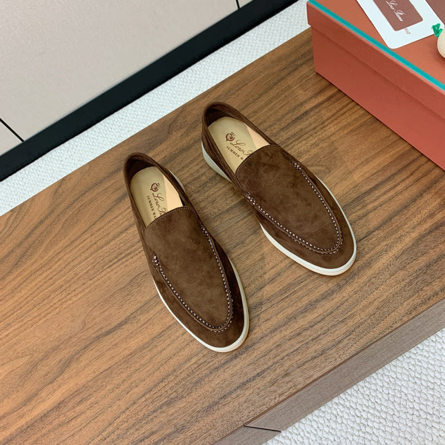 LP LOAFERS 25S IN DARK BROWN SUEDE