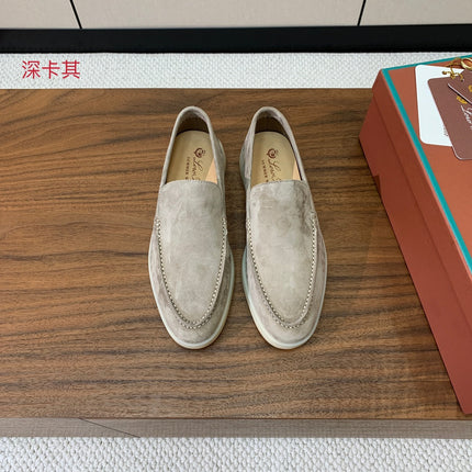 LP LOAFERS 25S IN STONE BEIGE SUEDE