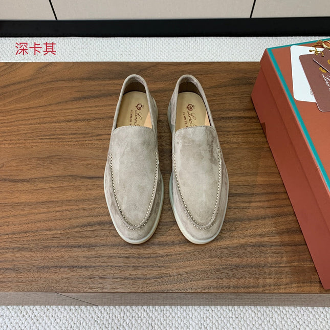 LP LOAFERS 25S IN STONE BEIGE SUEDE