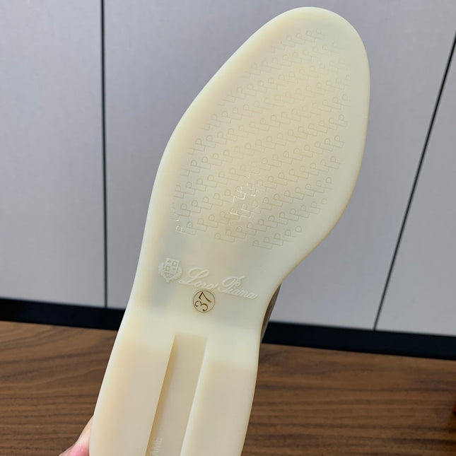 LP LOAFERS 25S IN STONE BEIGE SUEDE