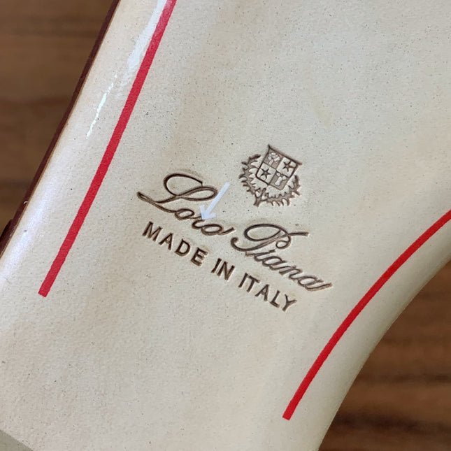 FLAT SLIPPERS IN BROWN LAMBSKIN OSTRICH SKIN