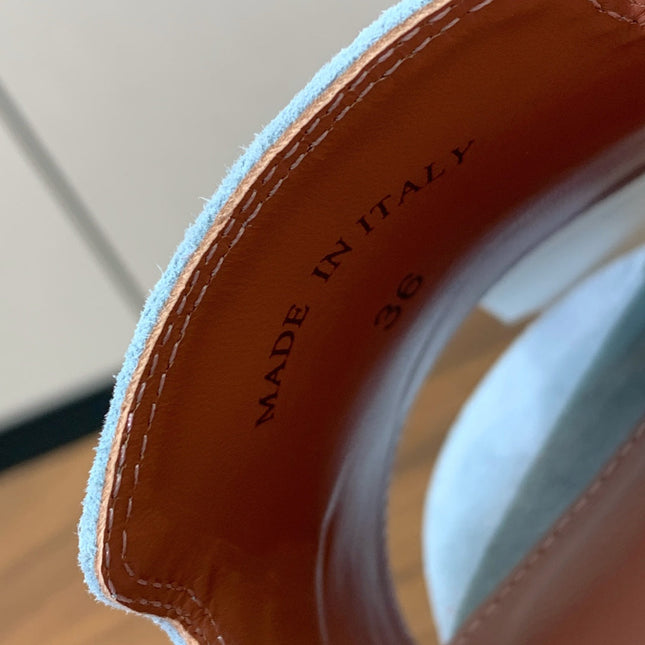 LP HIGH HEELS 25S IN SKY BLUE SUEDE