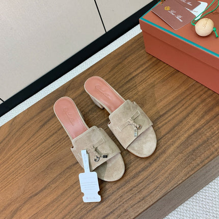 LP HIGH HEELS 25S IN STONE BROWN SUEDE