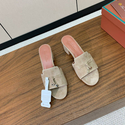 LP HIGH HEELS 25S IN STONE BROWN SUEDE