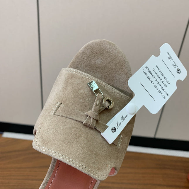 LP HIGH HEELS 25S IN STONE BROWN SUEDE