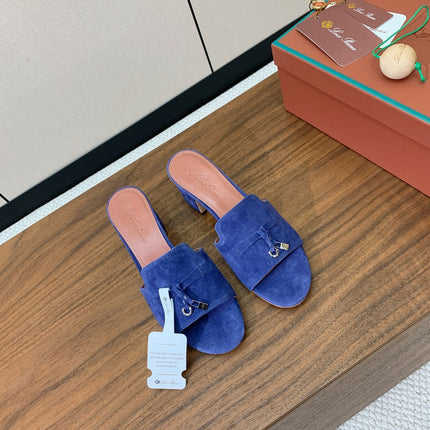 LP HIGH HEELS 25S IN MIDNIGHT BLUE SUEDE