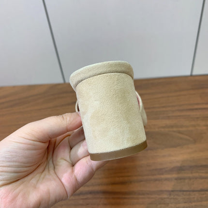 LP HIGH HEELS 25S IN CREAM KHAKI SUEDE