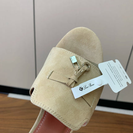 LP HIGH HEELS 25S IN CREAM KHAKI SUEDE