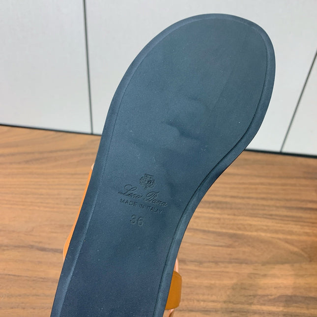 FLIP FLOPS SANDAL IN LIGHT BROWN CALFSKIN