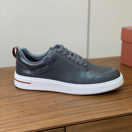 LP SNEAKERS IN SLATE GREY CALFSKIN WHITE SOLE