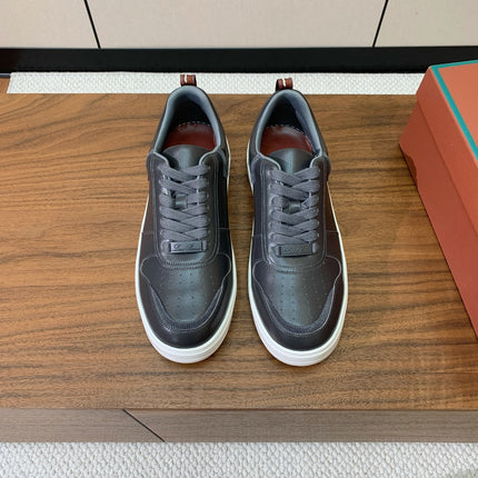 LP SNEAKERS IN SLATE GREY CALFSKIN WHITE SOLE