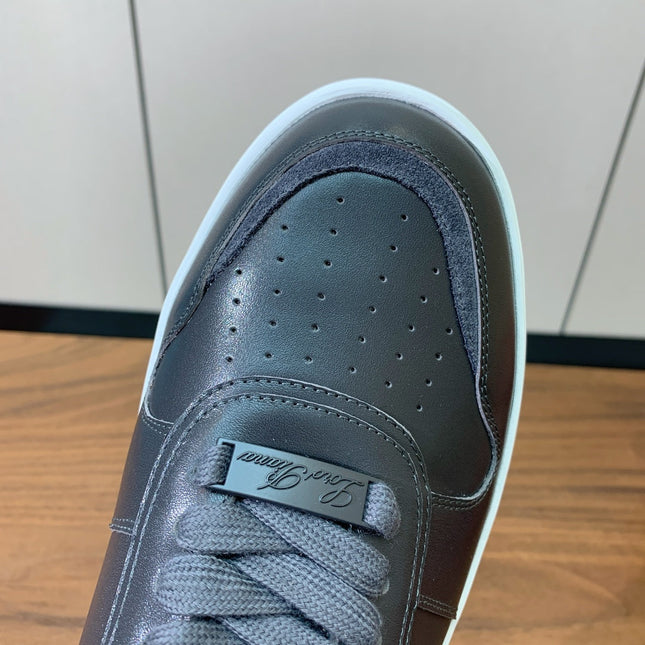 LP SNEAKERS IN SLATE GREY CALFSKIN WHITE SOLE