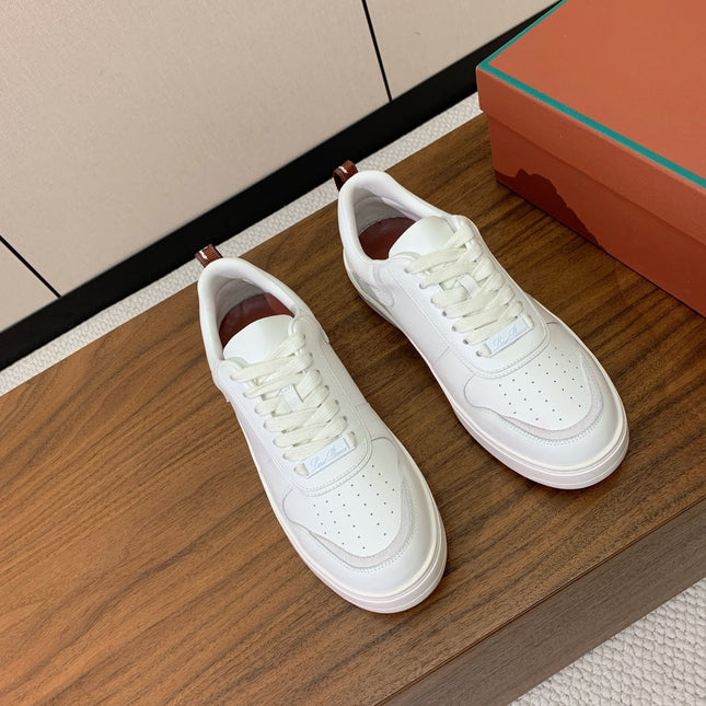 LP SNEAKERS IN WHITE CALFSKIN