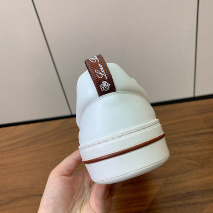 LP SNEAKERS IN WHITE CALFSKIN