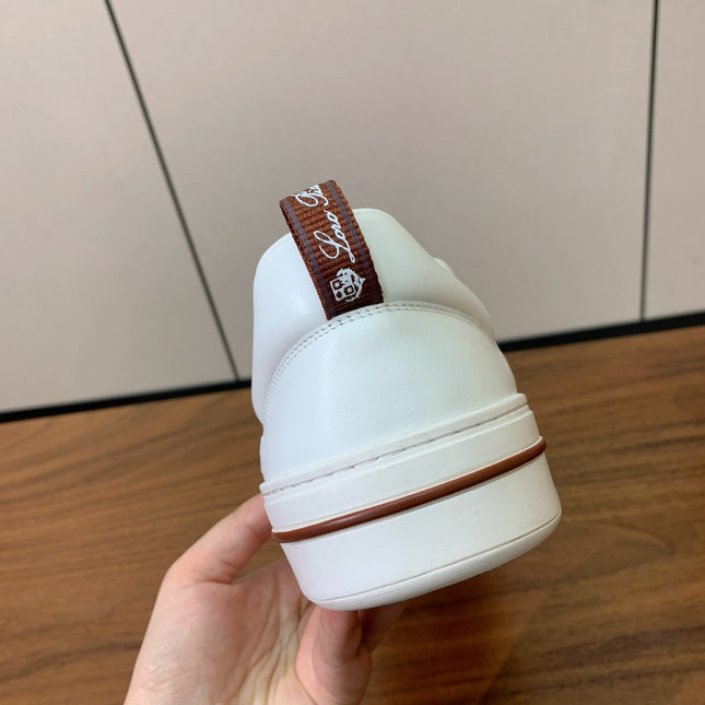 LP SNEAKERS IN WHITE CALFSKIN