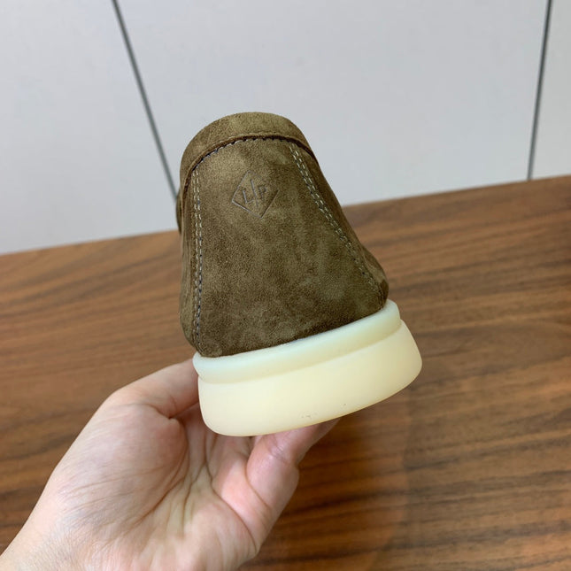 LP LOAFERS 25S IN OLIVE BROWN SUEDE