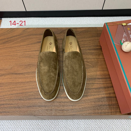 LP LOAFERS 25S IN OLIVE BROWN SUEDE