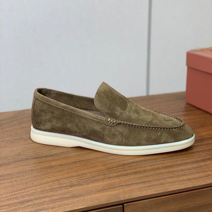LP LOAFERS 25S IN OLIVE BROWN SUEDE