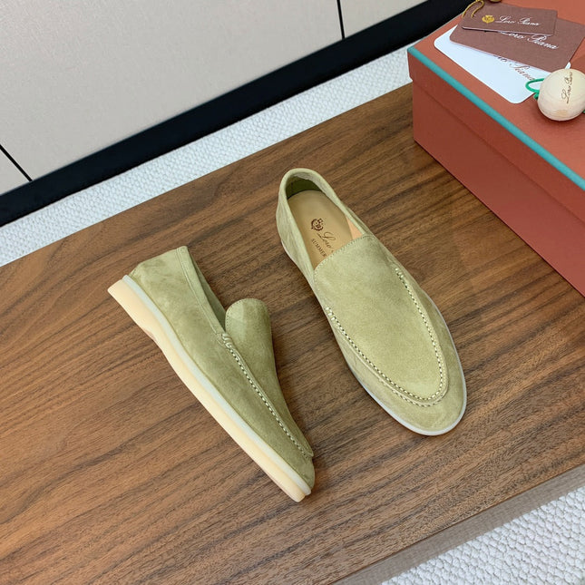 LP LOAFERS 25S IN OLIVE GRAY SUEDE