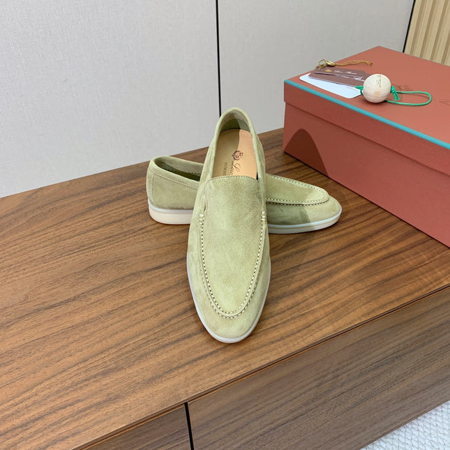LP LOAFERS 25S IN OLIVE GRAY SUEDE