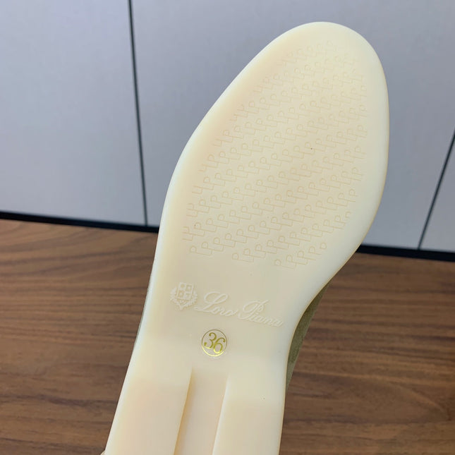 LP LOAFERS 25S IN OLIVE GRAY SUEDE