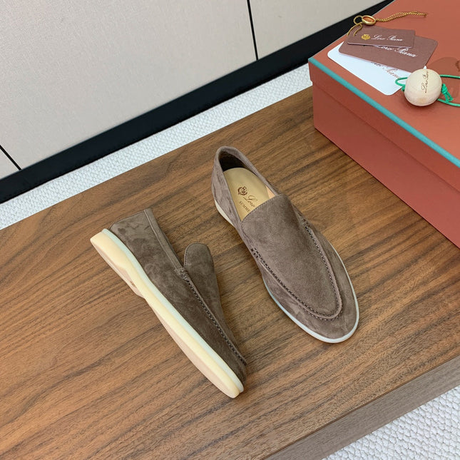 LP LOAFERS 25S IN SMOKY BROWN SUEDE