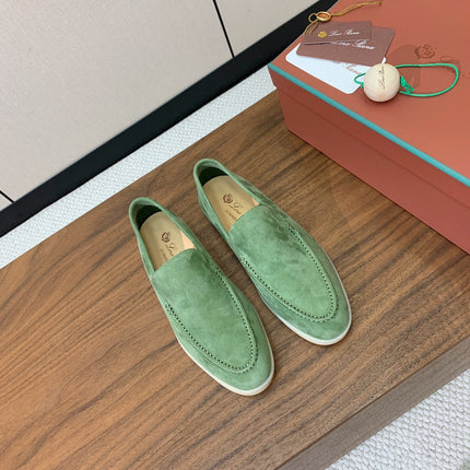 LP LOAFERS 25S IN LIGHT GREEN SUEDE