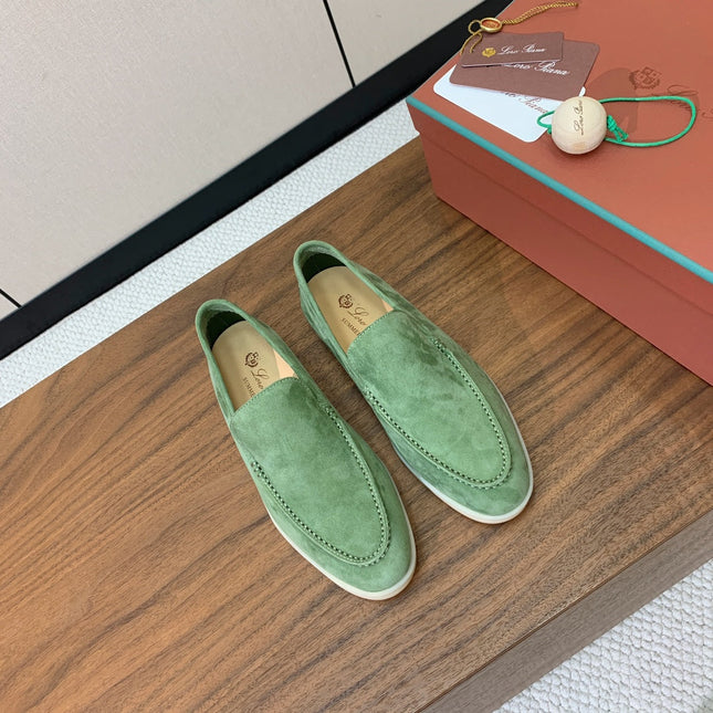 LP LOAFERS 25S IN LIGHT GREEN SUEDE