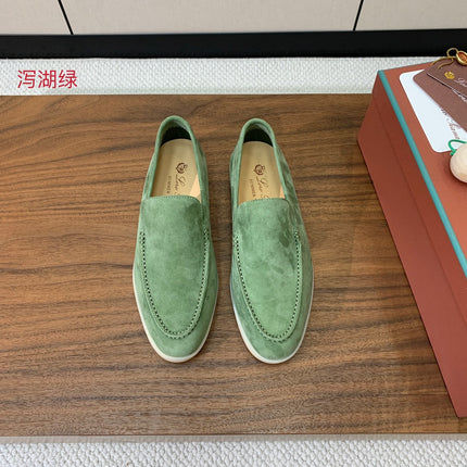 LP LOAFERS 25S IN LIGHT GREEN SUEDE