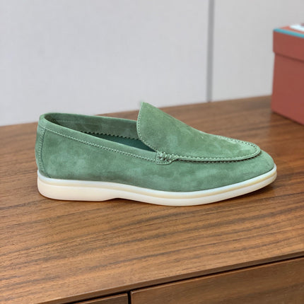 LP LOAFERS 25S IN LIGHT GREEN SUEDE