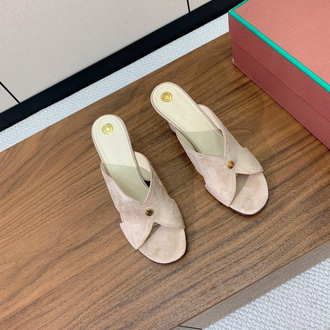 HIGH HEELS 85 MM IN LIGHT PINK SUEDE