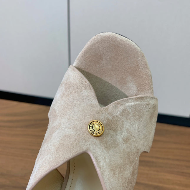 HIGH HEELS 85 MM IN LIGHT PINK SUEDE