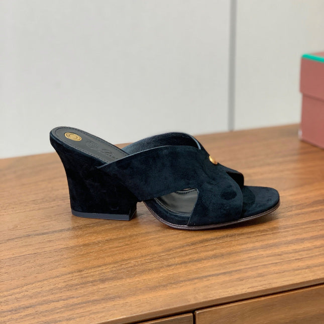 HIGH HEELS 85 MM IN BLACK SUEDE