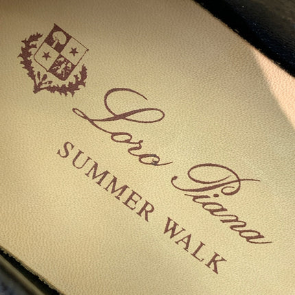 LP LOAFERS 25S IN BLACK LAMBSKIN WITH SILVER HARDWARE