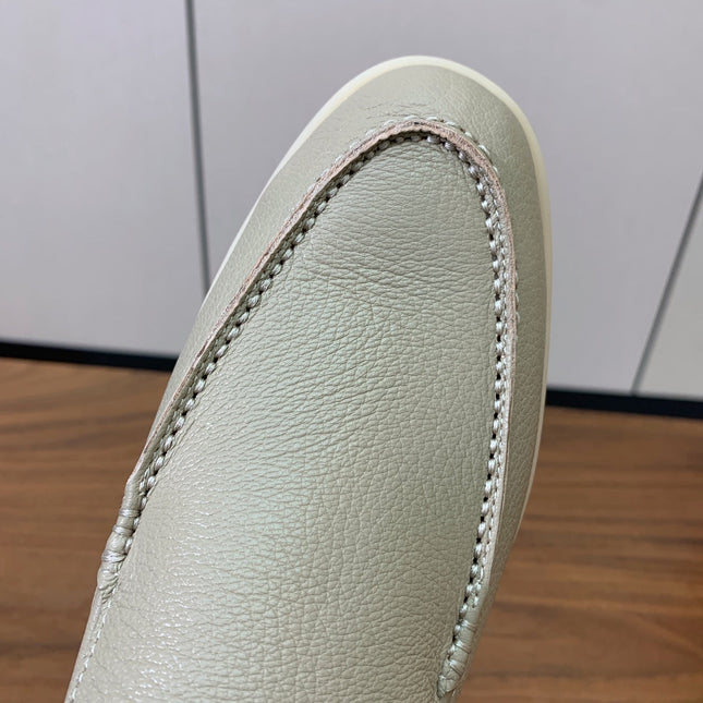 LP LOAFERS 25S IN MOSS GRAY LAMBSKIN