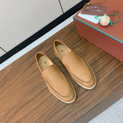 LP LOAFERS 25S IN BROWN LAMBSKIN