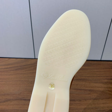 LP LOAFERS 25S IN BROWN LAMBSKIN