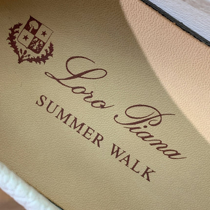 LP LOAFERS 25S IN CREAM WHITE LAMBSKIN