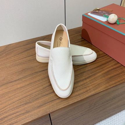 LP LOAFERS 25S IN CREAM WHITE LAMBSKIN
