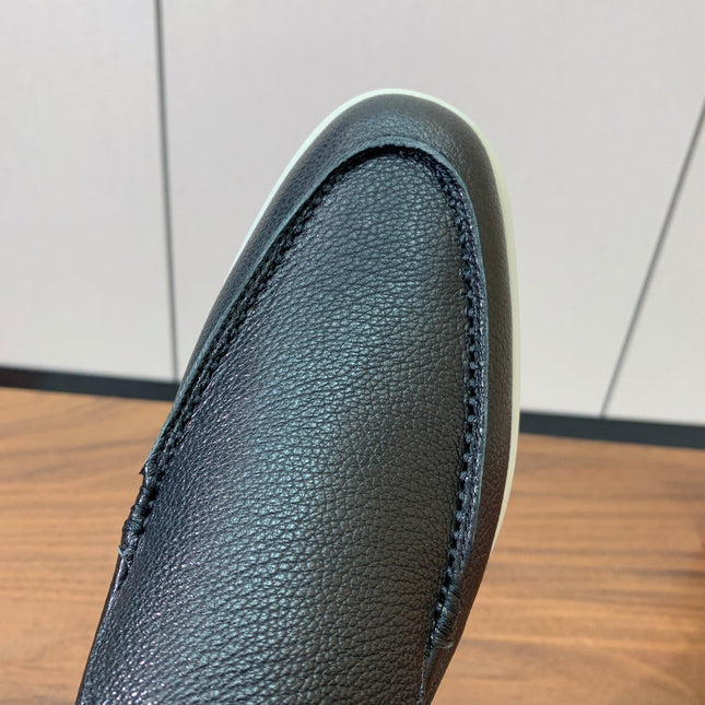 LP LOAFERS 25S IN BLACK LAMBSKIN