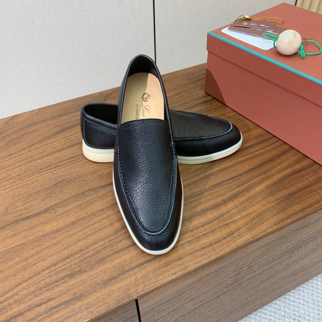 LP LOAFERS 25S IN BLACK LAMBSKIN