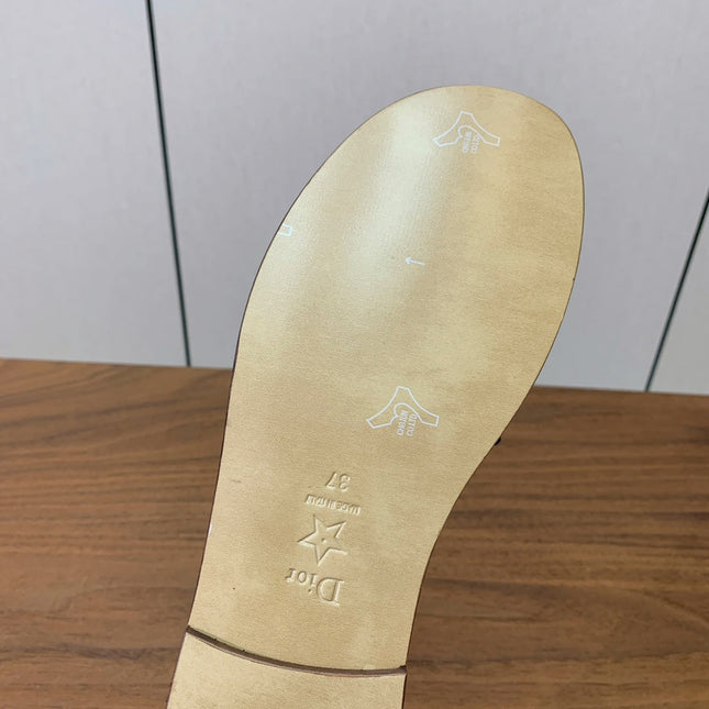 DIOR 25S DWAY SLIDE IN MULTICOLOR CALFSKIN AND FABRIC STYLE 3