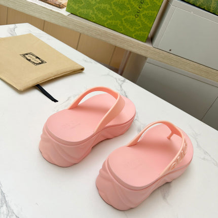 THONG PLATFORM IN LIGHT PINK IMPORTED TPU