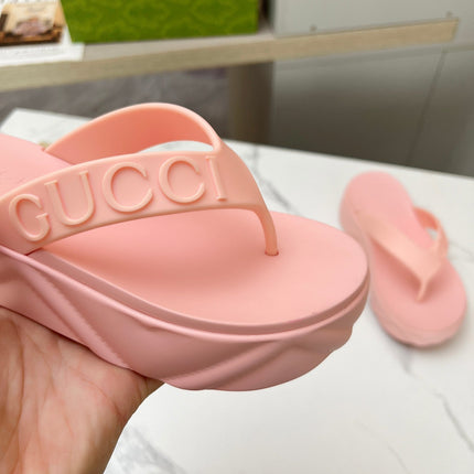 THONG PLATFORM IN LIGHT PINK IMPORTED TPU