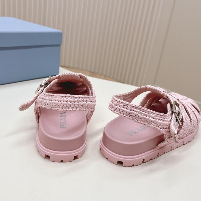 PRA RUBBER FISHERMAN SANDALS LIGHT PINK LAMBSKIN