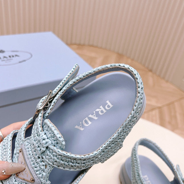 PRA RUBBER FISHERMAN SANDALS SKY LAMBSKIN