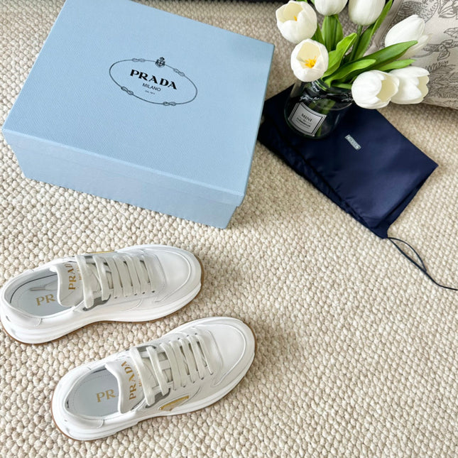 PRA THICK SOLE SNEAKER WHITE CALFSKIN