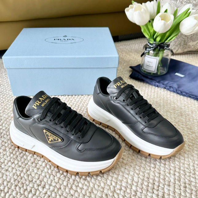 PRA THICK SOLE SNEAKER BLACK CALFSKIN