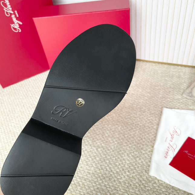 VIV' RANGERS HIGH BIKER IN BLACK CALFSKIN SILVER BUCKLE